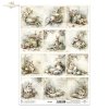 Wielkanoc, zając, królik, vintage, retro, akwarela, wiosna, sielski, wiejski, ilustracja, zwierzęta, kwiaty*Easter, hare, rabbit, vintage, retro, watercolor, spring, idyllic, rustic, illustration, animals, flowers